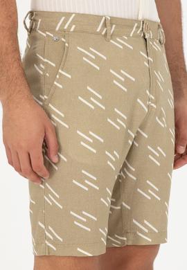Erkek Haki Dokuma Şort - 50285514050
