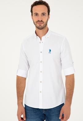 Erkek Saks Uzun Kollu Gömlek - 50288654008