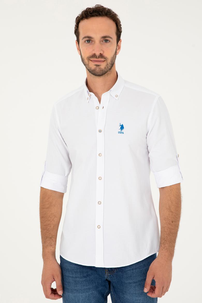 Erkek Saks Uzun Kollu Gömlek - 50288654008