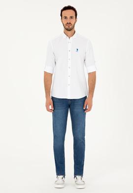 Erkek Saks Uzun Kollu Gömlek - 50288654008