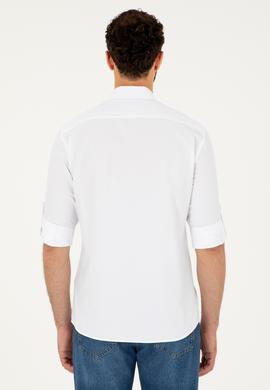 Erkek Saks Uzun Kollu Gömlek - 50288654008