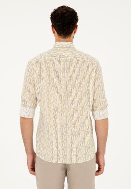 Erkek Haki Uzun Kollu Gömlek - 50282825015