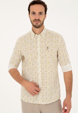 Erkek Haki Uzun Kollu Gömlek - 50282825015