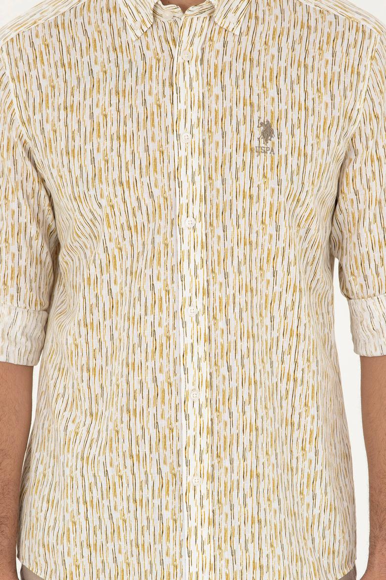 Erkek Haki Uzun Kollu Gömlek - 50282825015