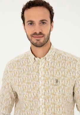 Erkek Haki Uzun Kollu Gömlek - 50282825015