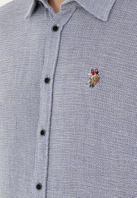 Erkek Lacivert Kısa Kollu Gömlek - 50283779007