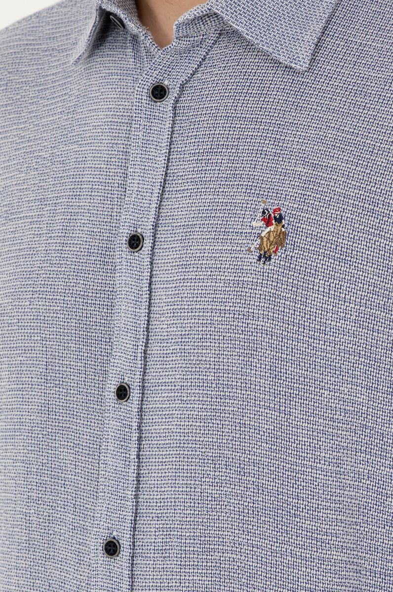 Erkek Lacivert Kısa Kollu Gömlek