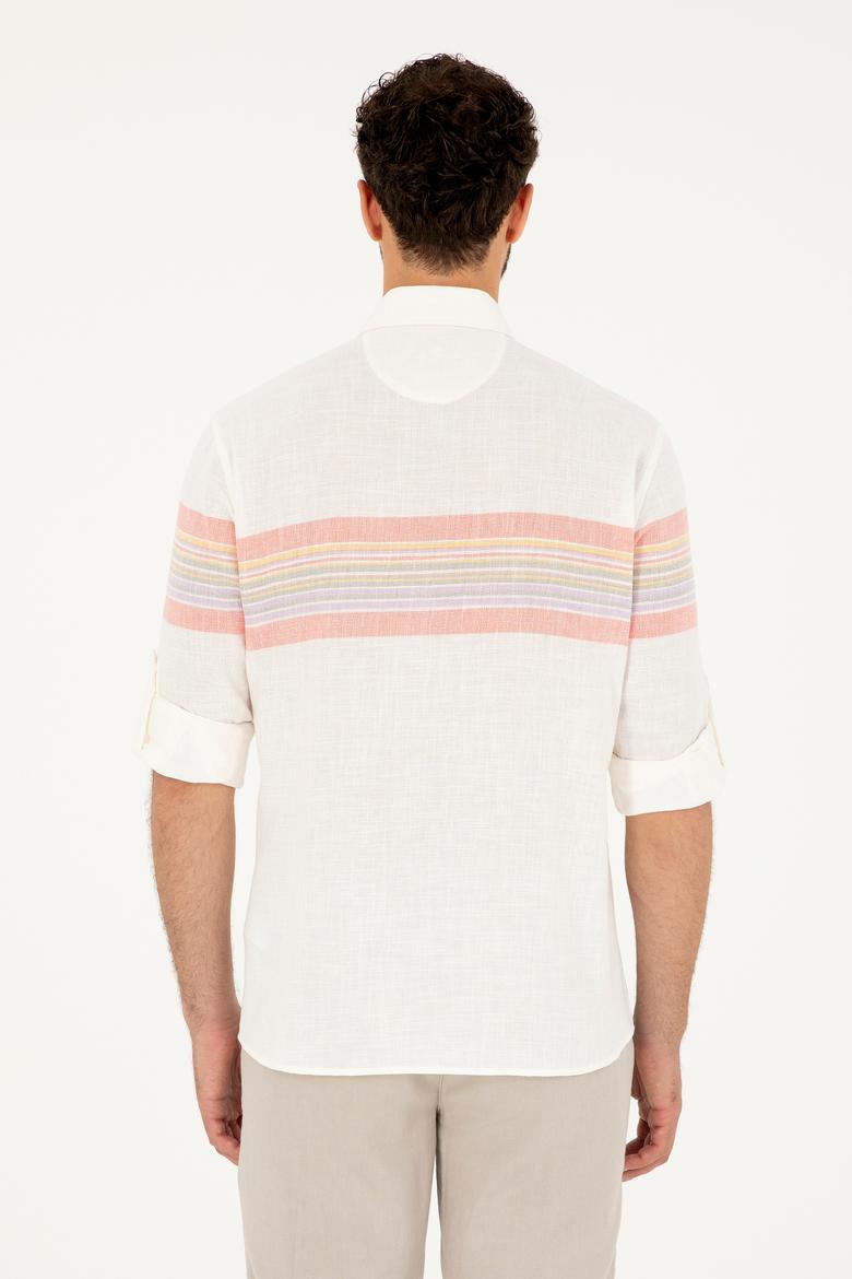 Erkek Nar Çiçeği Uzun Kollu Gömlek - 50283790025