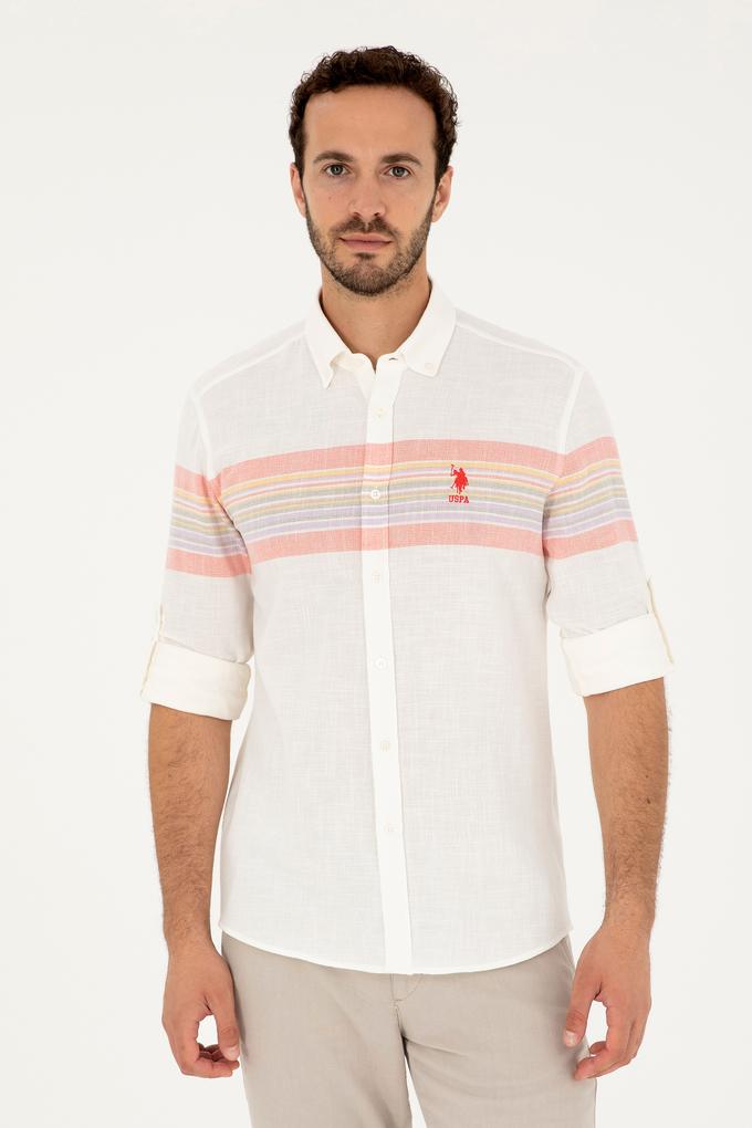 Erkek Nar Çiçeği Uzun Kollu Gömlek