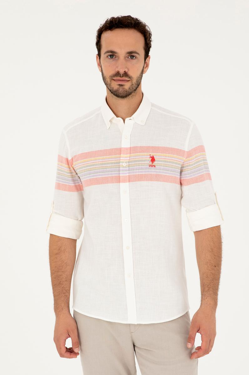 Erkek Nar Çiçeği Uzun Kollu Gömlek