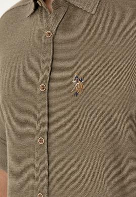 Erkek Haki Uzun Kollu Gömlek - 50283716006