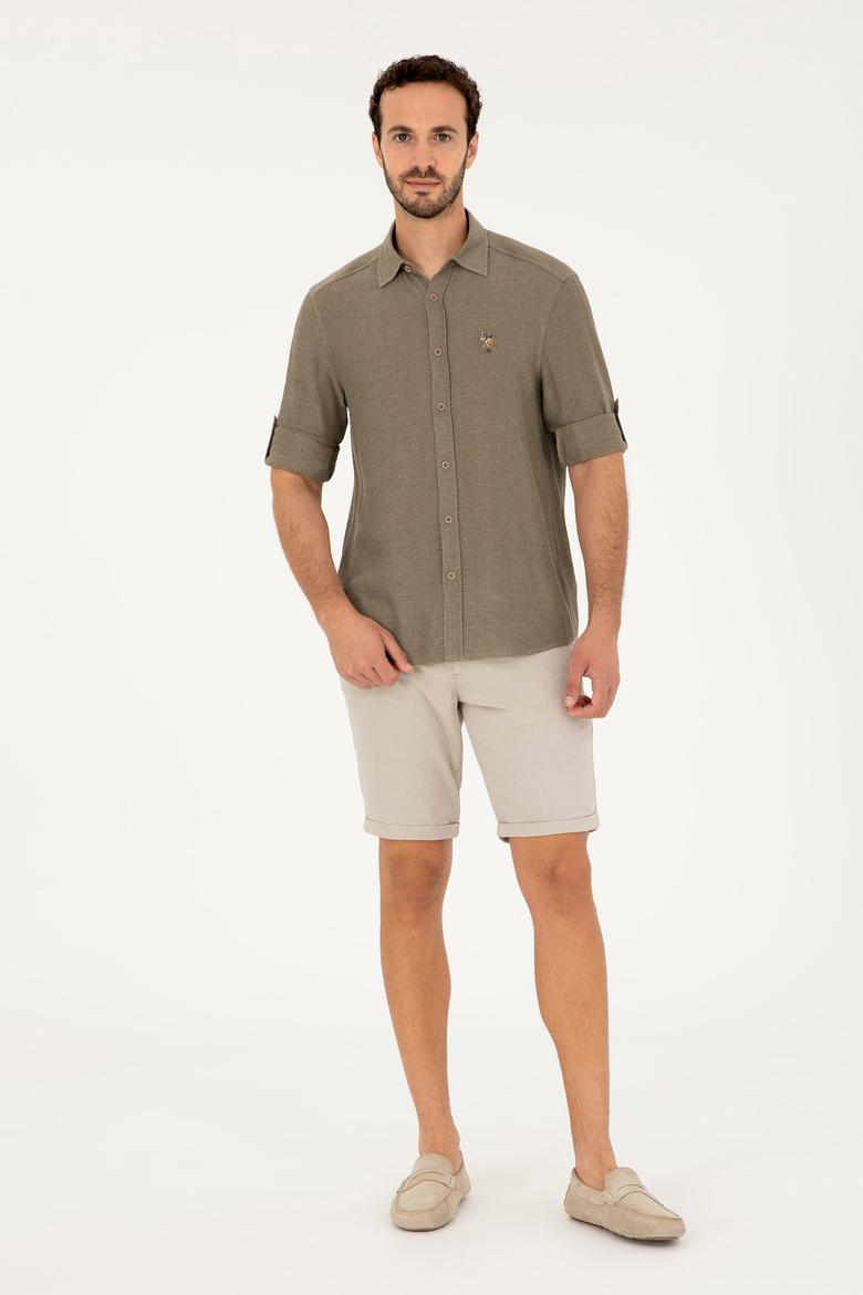 Erkek Taş Dokuma Şort - 50289012014