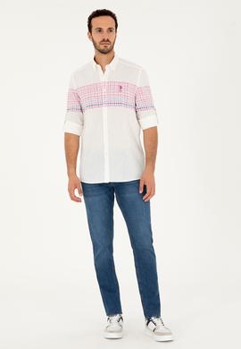 Erkek Menekşe Uzun Kollu Gömlek - 50283773024