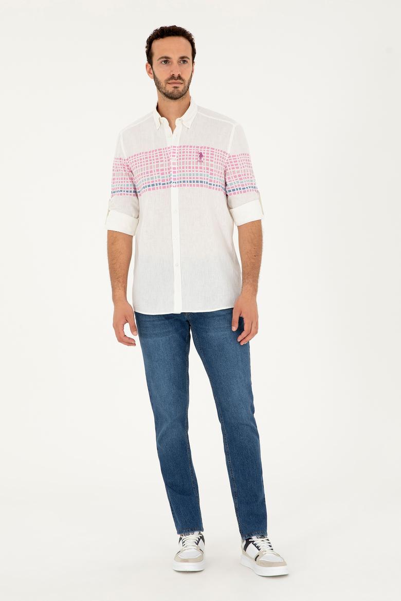 Erkek Menekşe Uzun Kollu Gömlek - 50283773024