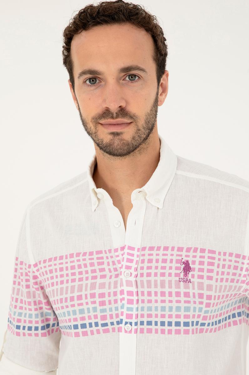 Erkek Menekşe Uzun Kollu Gömlek