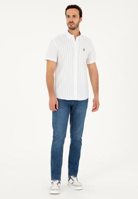 Erkek Açık Mavi Kısa Kollu Gömlek - 50283801033