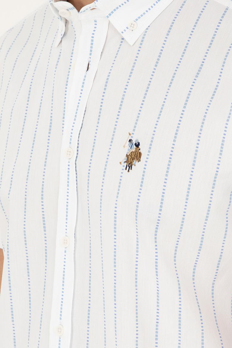 Erkek Açık Mavi Kısa Kollu Gömlek - 50283801033