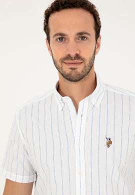 Erkek Açık Mavi Kısa Kollu Gömlek - 50283801033