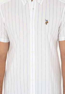 Erkek Açık Mavi Kısa Kollu Gömlek - 50283801033