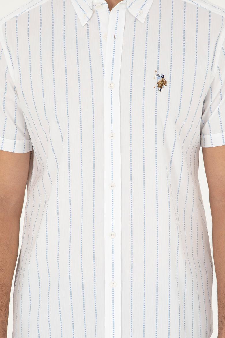 Erkek Açık Mavi Kısa Kollu Gömlek - 50283801033