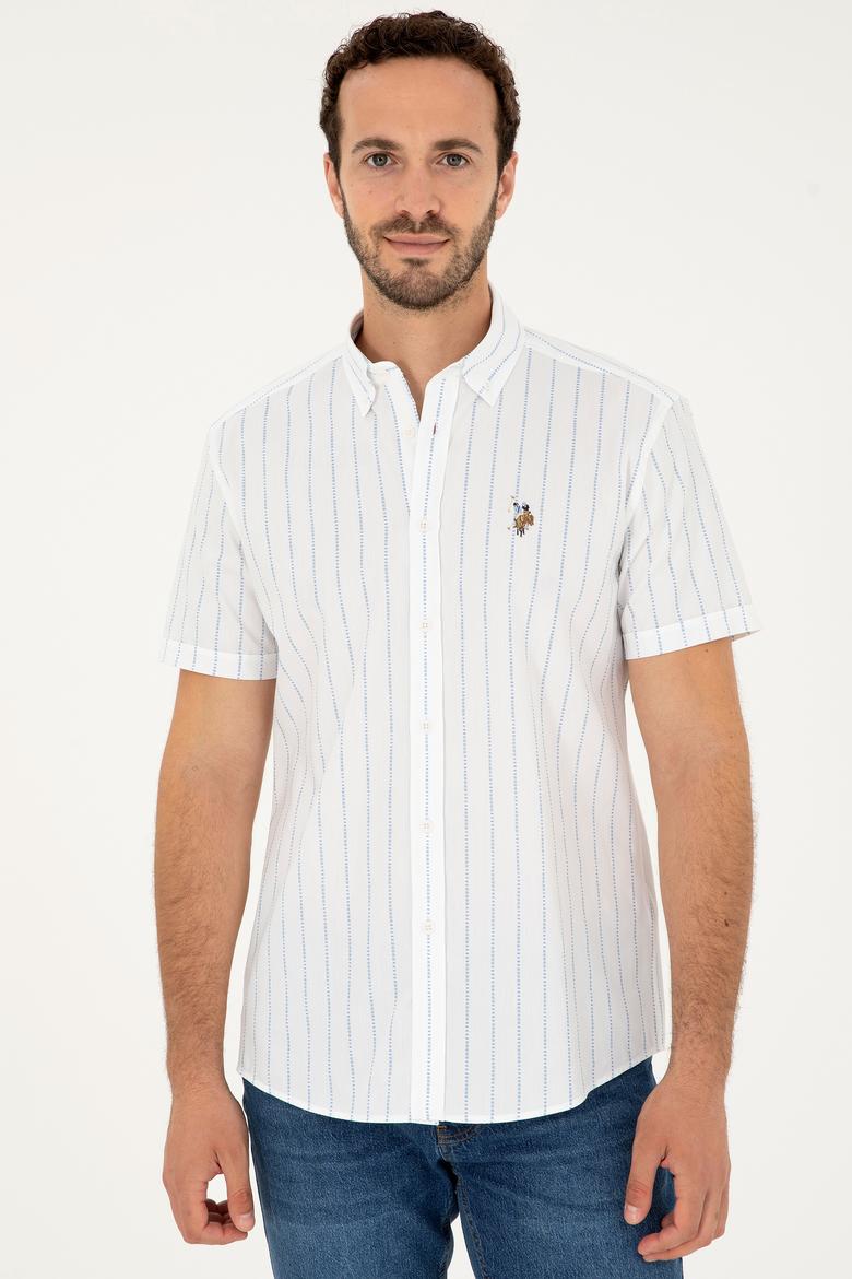 Erkek Açık Mavi Kısa Kollu Gömlek - 50283801033