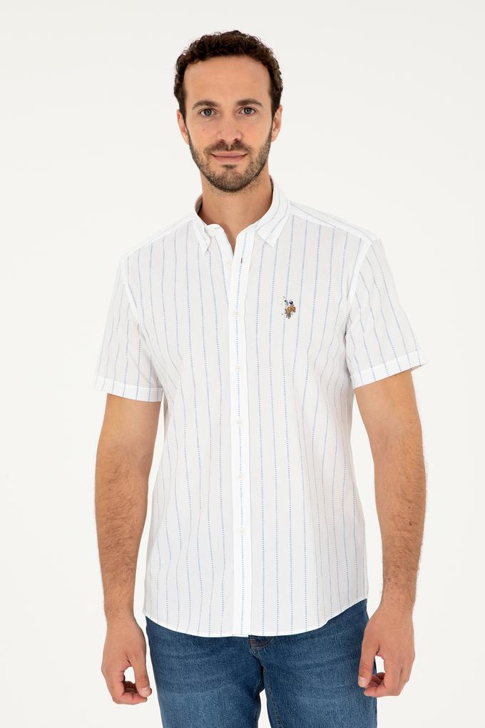 Erkek Açık Mavi Kısa Kollu Gömlek