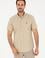 Erkek Açık Haki Kısa Kollu Gömlek
