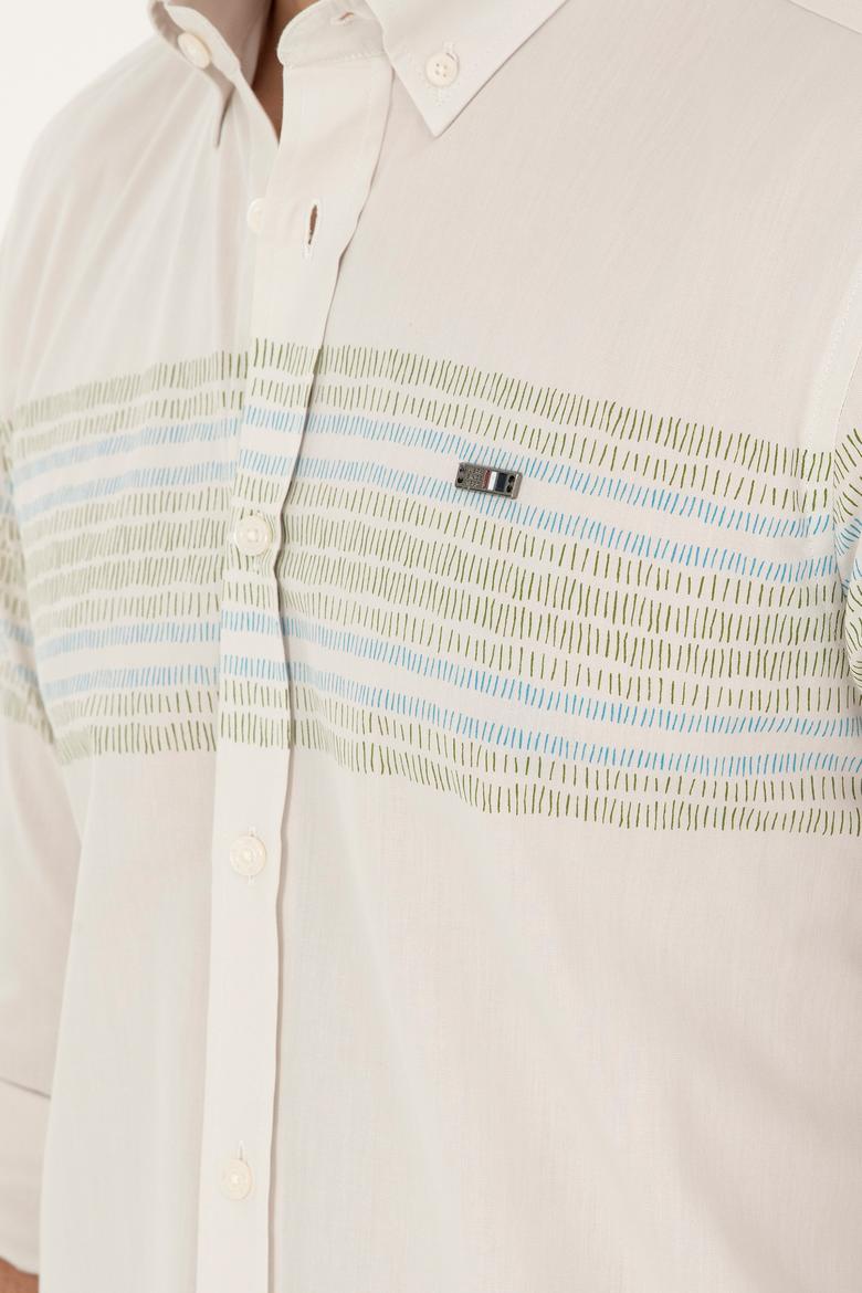 Erkek Taş Uzun Kollu Gömlek - 50272945011