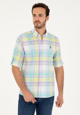 Erkek Mint Uzun Kollu Gömlek - 50283727006