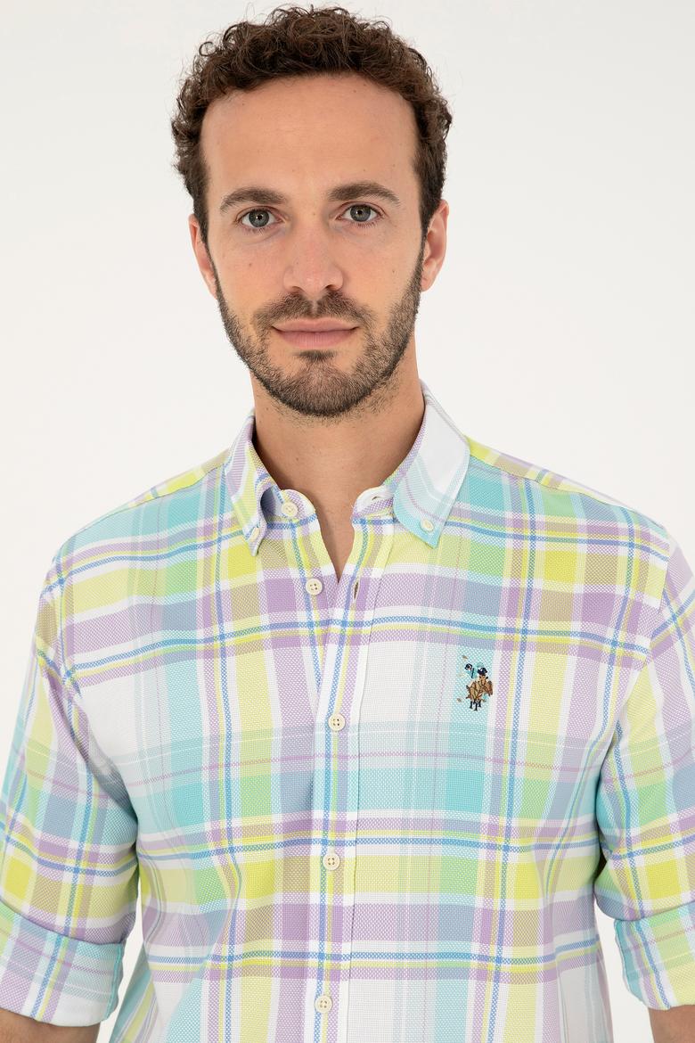 Erkek Mint Uzun Kollu Gömlek - 50283727006