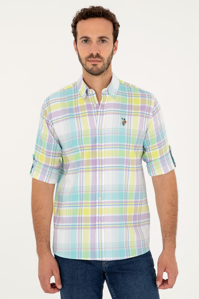 Erkek Mint Uzun Kollu Gömlek - 50283727006