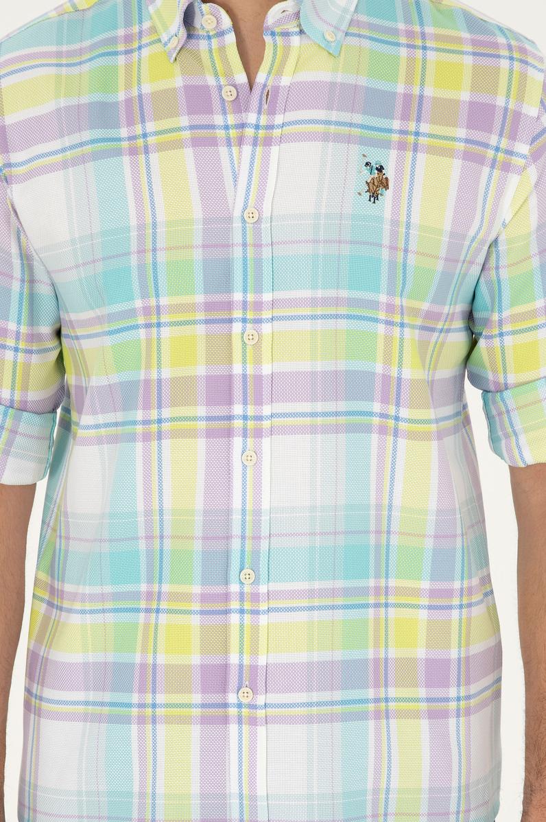 Erkek Mint Uzun Kollu Gömlek