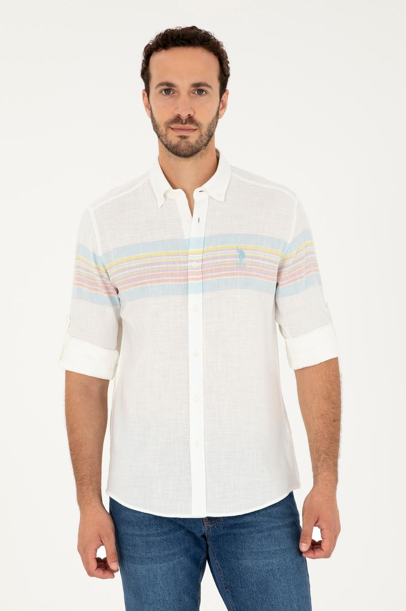 Erkek Mint Uzun Kollu Gömlek