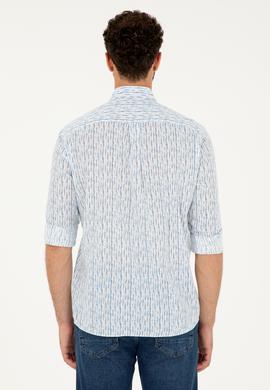 Erkek Açık Mavi Uzun Kollu Gömlek - 50282825017