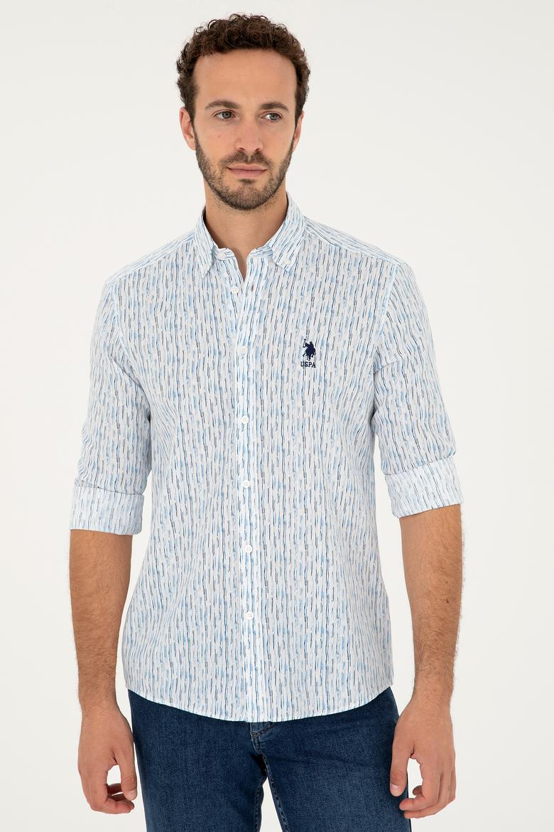 Erkek Açık Mavi Uzun Kollu Gömlek - 50282825017