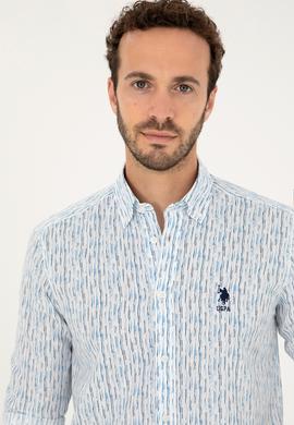 Erkek Açık Mavi Uzun Kollu Gömlek - 50282825017