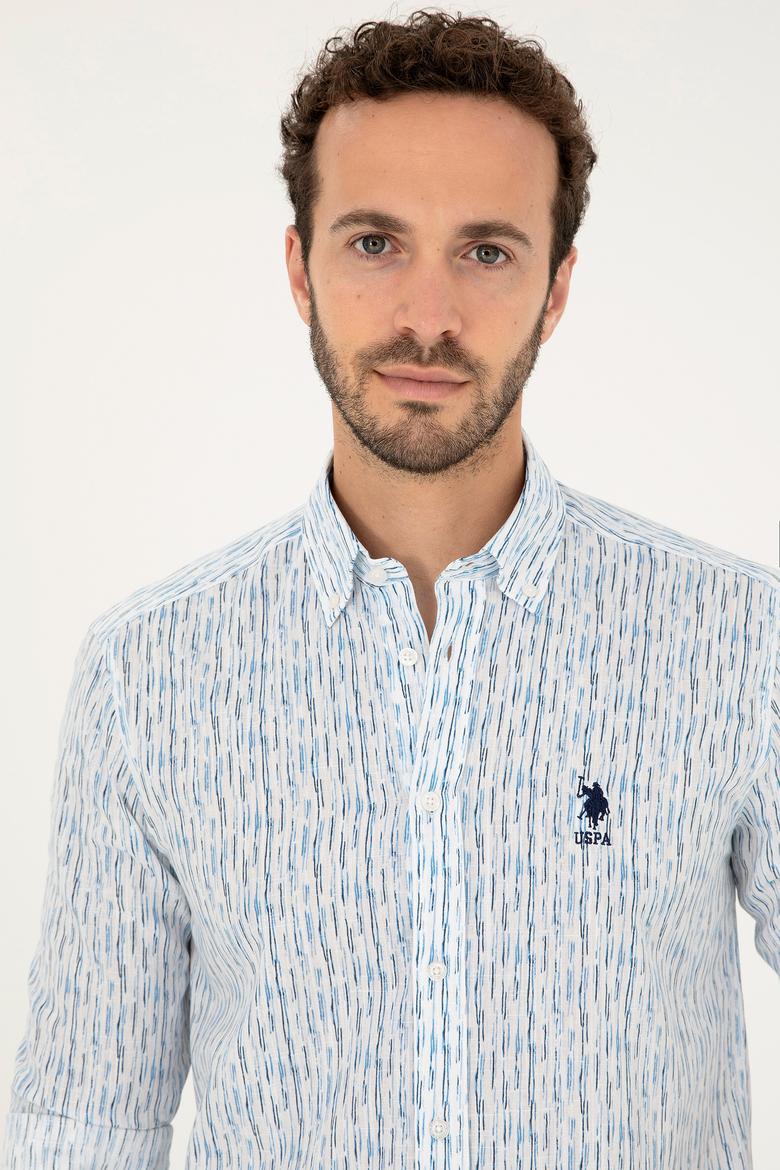 Erkek Açık Mavi Uzun Kollu Gömlek - 50282825017