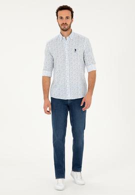 Erkek Açık Mavi Uzun Kollu Gömlek - 50282825017