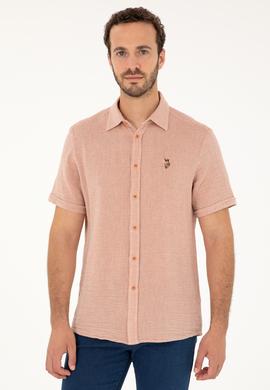 Erkek Kiremit Kısa Kollu Gömlek - 50283779026