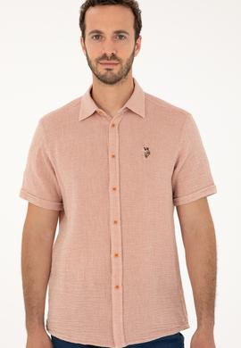 Erkek Kiremit Kısa Kollu Gömlek - 50283779026