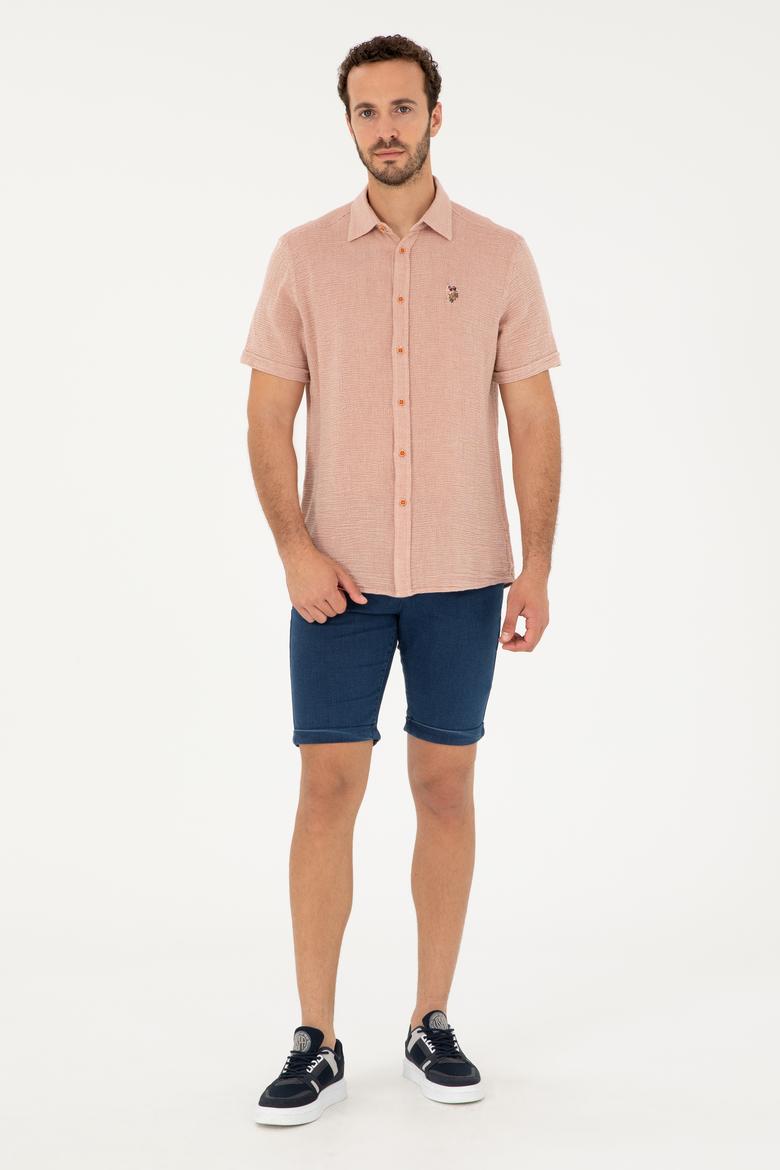 Erkek Kiremit Kısa Kollu Gömlek - 50283779026