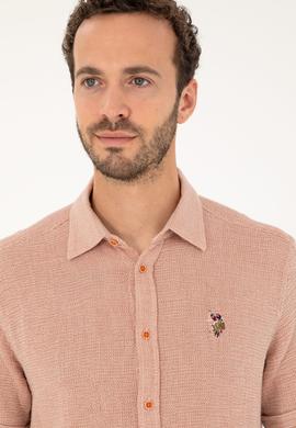 Erkek Kiremit Kısa Kollu Gömlek - 50283779026