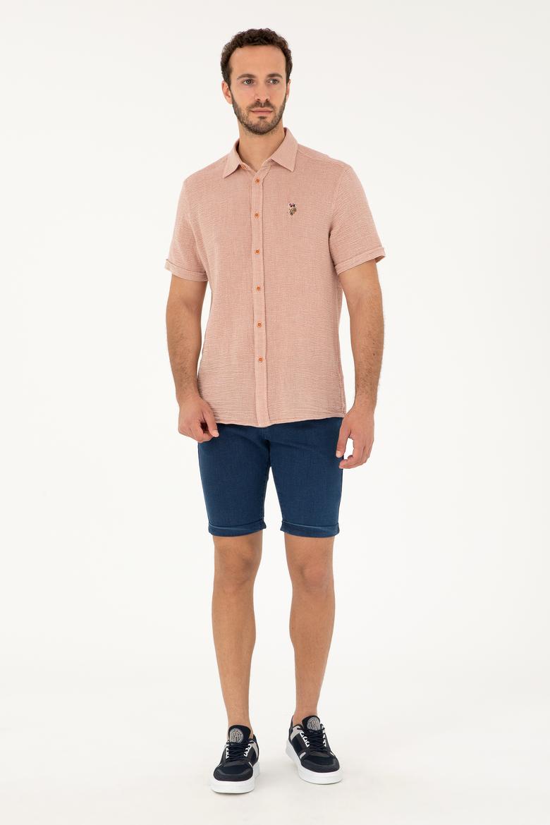 Erkek Koyu Mavi Jean Şort - 50288953005