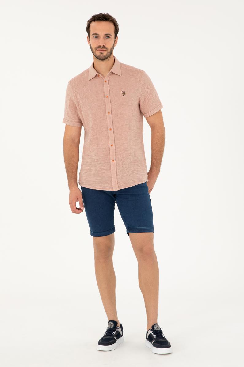 Erkek Koyu Mavi Jean Şort