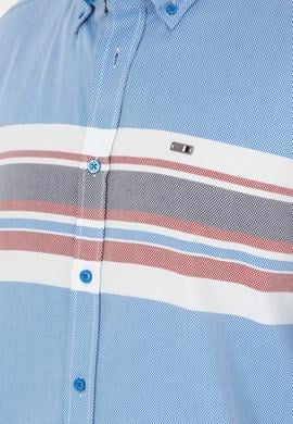 Erkek Saks Uzun Kollu Gömlek - 50288373016