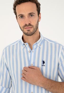 Erkek Mavi Uzun Kollu Gömlek - 50288316005