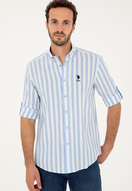 Erkek Mavi Uzun Kollu Gömlek - 50288316005