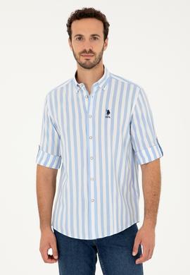 Erkek Mavi Uzun Kollu Gömlek - 50288316005