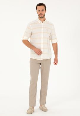 Erkek Sarı Uzun Kollu Gömlek - 50282822017