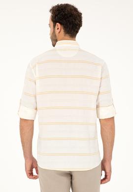 Erkek Sarı Uzun Kollu Gömlek - 50282822017